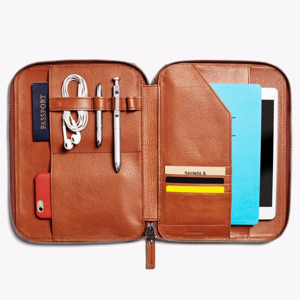 NEW and UNUSED Shinola leather "Tech Portfolio"